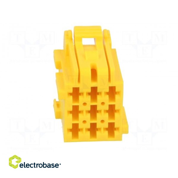 Connector: wire-wire | JPT | female | plug | for cable | PIN: 9 | yellow image 9