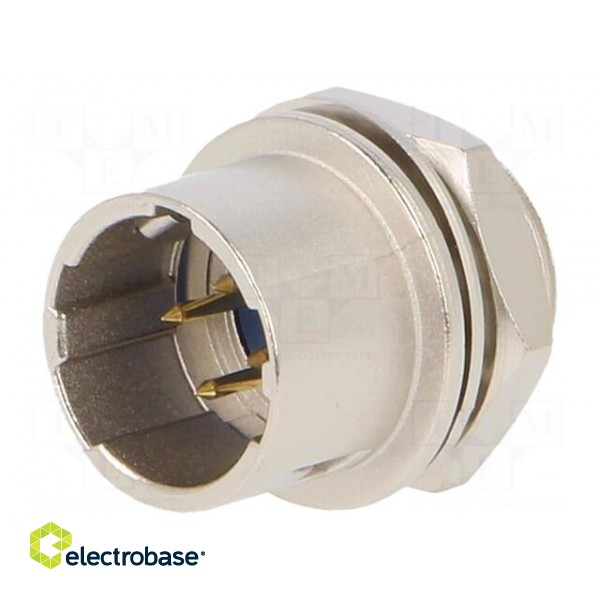 Connector: circular | HR10 | push-pull | socket | 2A | gold-plated | male paveikslėlis 1