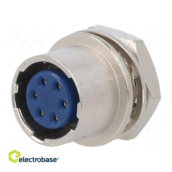 Connector: circular | HR10 | push-pull | socket | 2A | gold-plated image 1