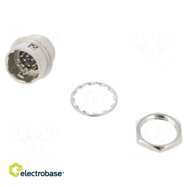 Connector: circular | HR10 | push-pull | socket | 2A | silver plated image 1