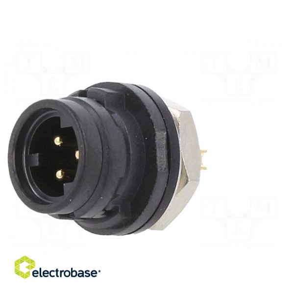 Connector: circular | HR30 | push-pull | socket | 2A | gold-plated | male image 2