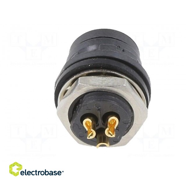 Connector: circular | HR30 | push-pull | socket | 2A | gold-plated | male image 5