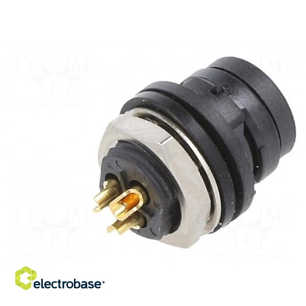 Connector: circular | HR30 | push-pull | socket | 2A | gold-plated | male image 6