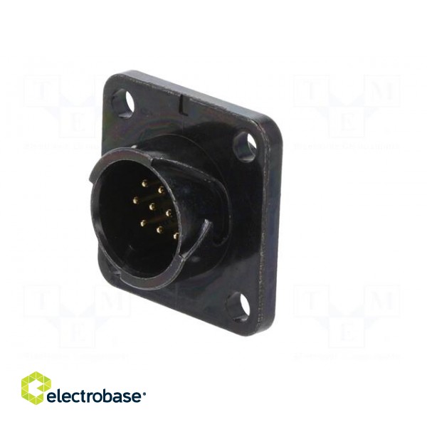 Connector: circular | HR34B | socket | male | PIN: 10 | gold-plated | 3A image 2