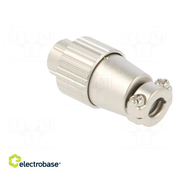 Connector: circular | JR | plug | male | straight | PIN: 3 | silver plated paveikslėlis 4