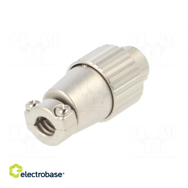 Connector: circular | JR | plug | male | straight | PIN: 3 | silver plated paveikslėlis 6