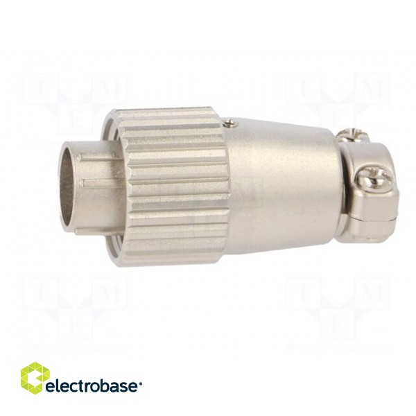 Connector: circular | JR | plug | male | straight | PIN: 5 | silver plated image 3
