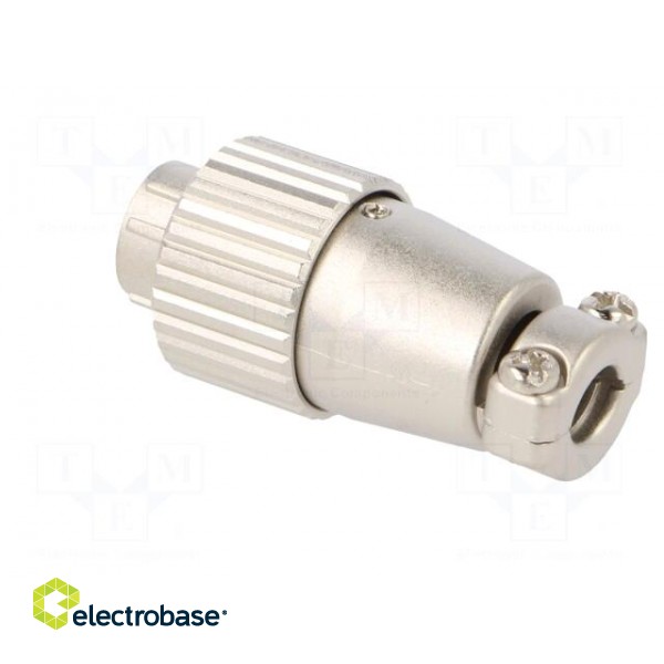 Connector: circular | JR | plug | male | straight | PIN: 5 | silver plated image 4