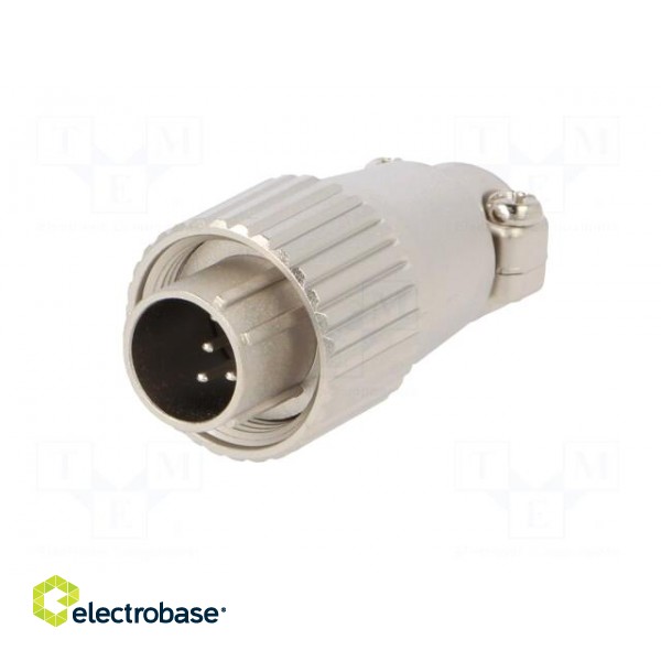Connector: circular | JR | plug | male | straight | PIN: 5 | silver plated image 2