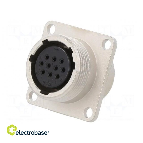 Connector: circular | JR | socket | female | straight | PIN: 10 | 5A | M22x1 paveikslėlis 1