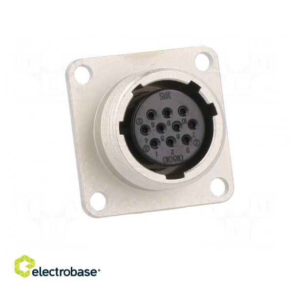 Connector: circular | JR | socket | female | straight | PIN: 10 | 5A | M22x1 paveikslėlis 9