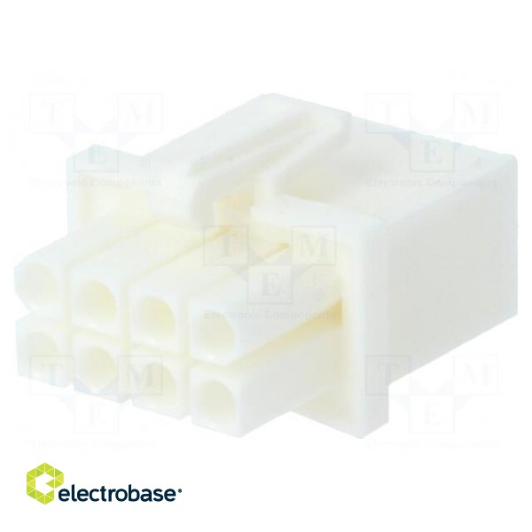 Plug | wire-wire | female | Mini Universal MATE-N-LOK | 4.14mm | PIN: 8 image 1