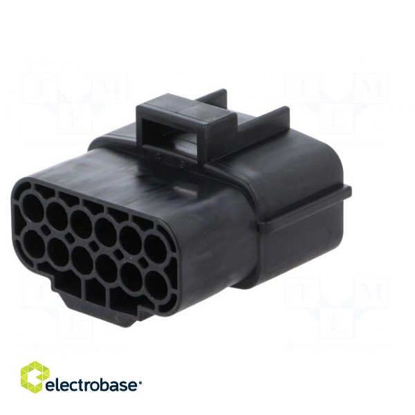 Connector: automotive | Econoseal J-070 Mark II | male | plug | black image 6