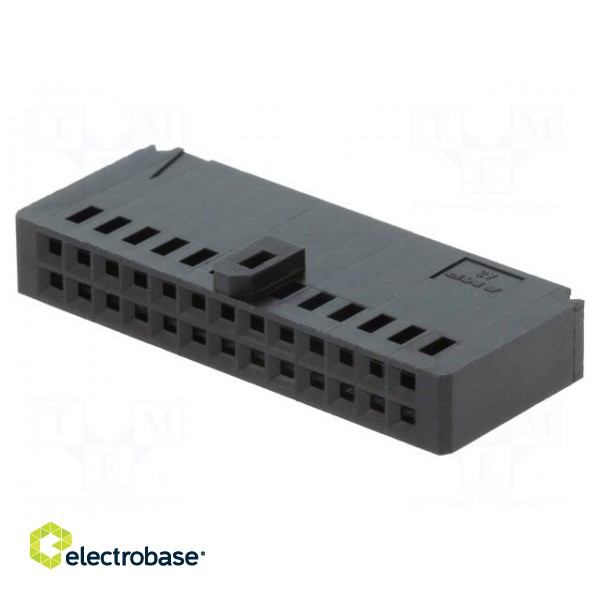 Plug | wire-board | female | AMPMODU MOD IV | 2.54mm | PIN: 26 | straight image 1