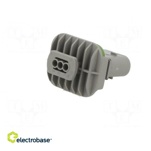 Connector: automotive | male | socket | PIN: 3 | Type: w/o contacts image 6