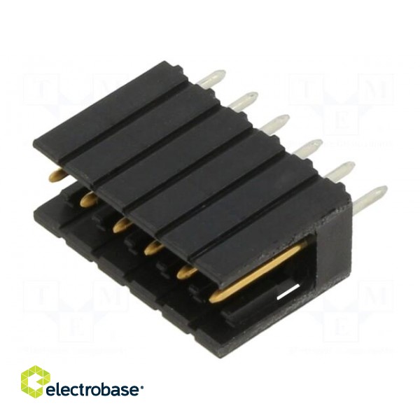 Connector: wire-board | socket | male | Plating: tinned | PIN: 6 | 2.54mm