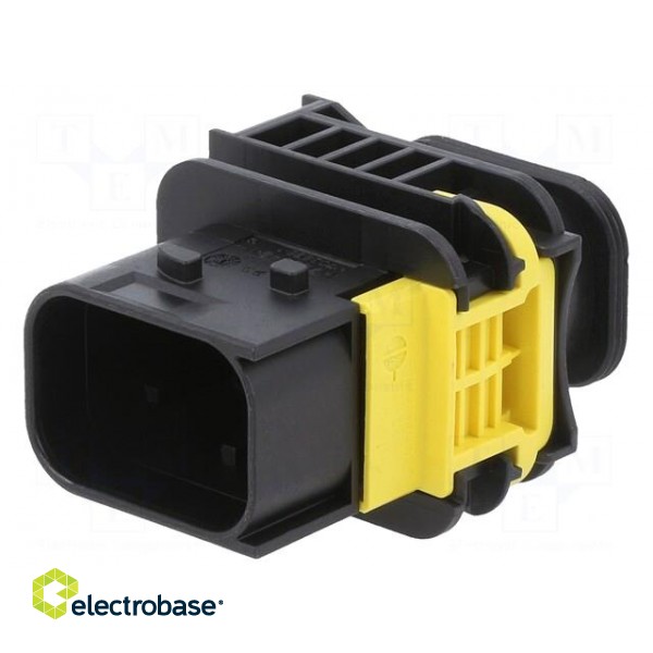 Connector: automotive | male | socket | PIN: 7(3+4) | black | -40÷140°C paveikslėlis 1