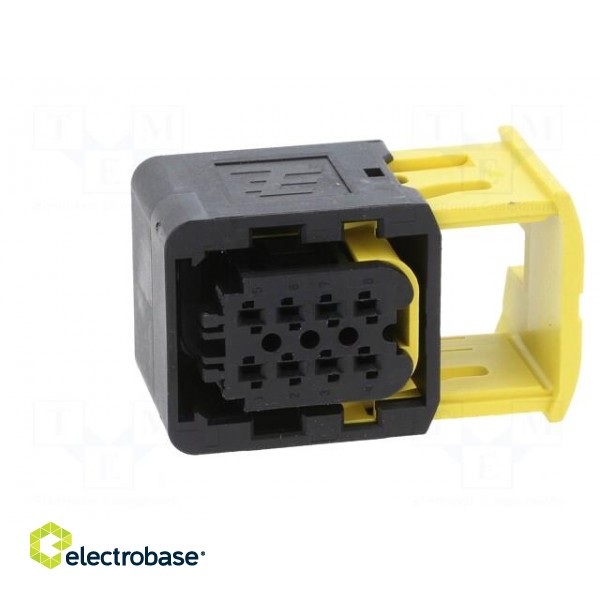 Connector: automotive | female | plug | for cable | PIN: 8 | black | IP67 фото 9