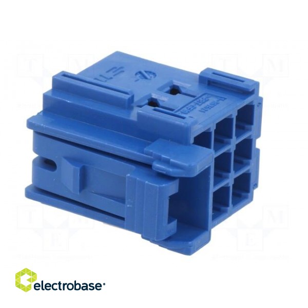 Connector: automotive | JPT | female | plug | for cable | PIN: 9 | blue image 4