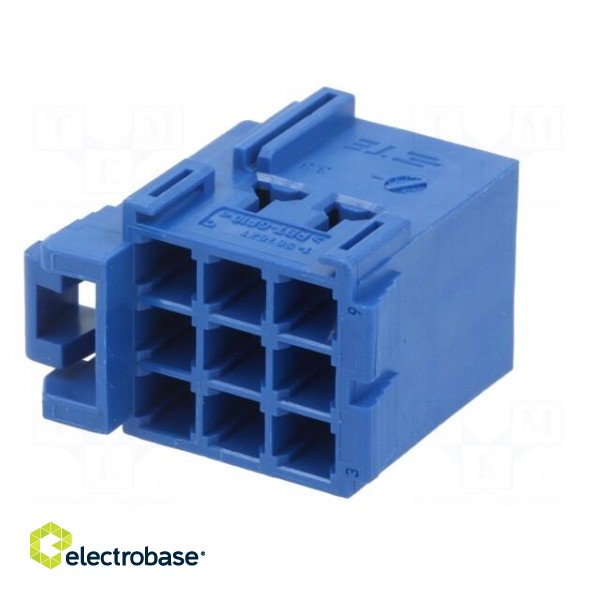 Connector: automotive | JPT | female | plug | for cable | PIN: 9 | blue image 6