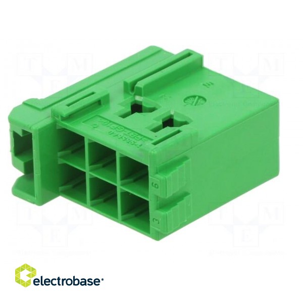 Connector: automotive | plug | female | JPT | for cable | PIN: 6 | green paveikslėlis 6