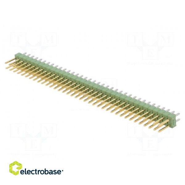 Pin header | pin strips | AMPMODU MOD II | male | PIN: 72 | straight фото 1