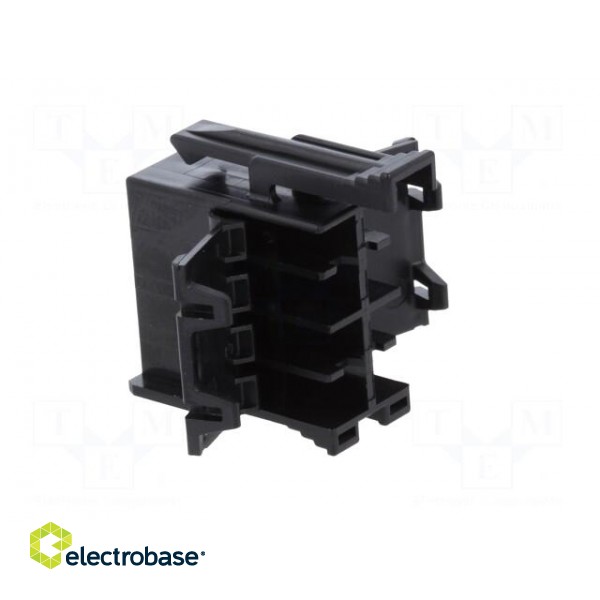 Connector: wire-wire | JPT | female | plug | for cable | PIN: 8 | black image 4