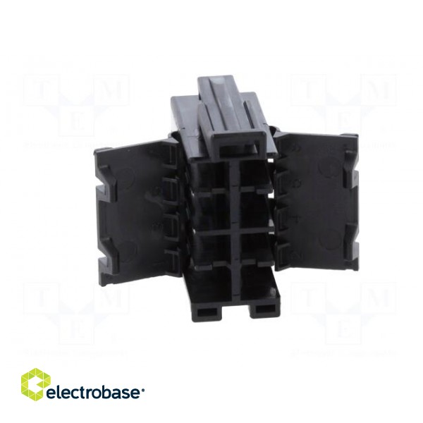 Connector: wire-wire | JPT | female | plug | for cable | PIN: 8 | black image 5