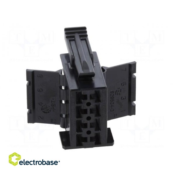 Connector: wire-wire | JPT | female | plug | for cable | PIN: 8 | black image 9