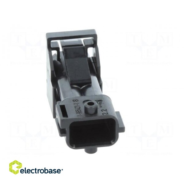 Connector: automotive | JPT | male | plug | for cable | PIN: 2 | black image 9