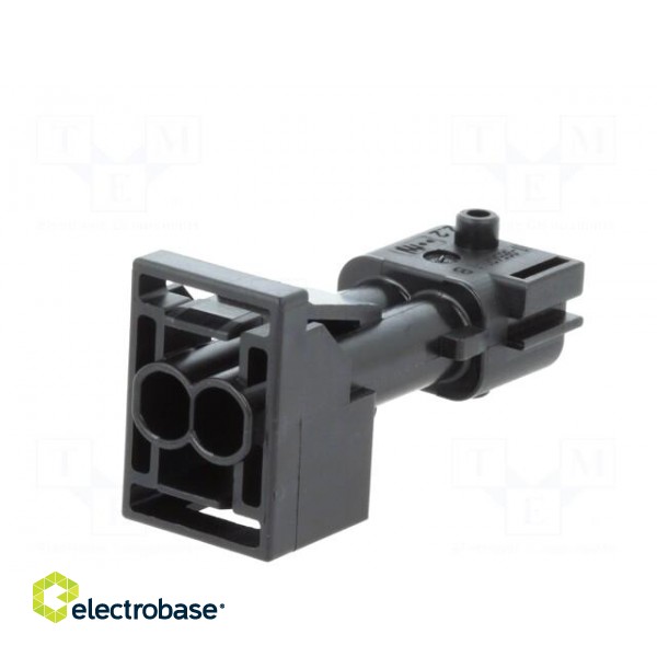 Connector: automotive | JPT | male | plug | for cable | PIN: 2 | black image 6