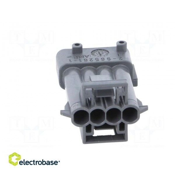 Connector: automotive | JPT | male | plug | for cable | PIN: 4 | grey image 5