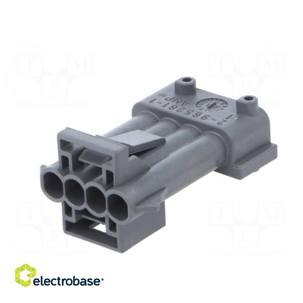 Connector: automotive | JPT | male | plug | for cable | PIN: 4 | grey image 6