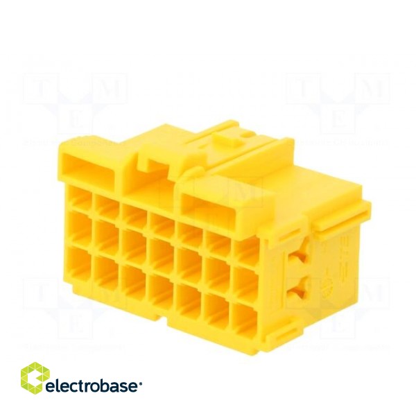 Connector: automotive | JPT | female | plug | for cable | PIN: 21 | yellow image 6