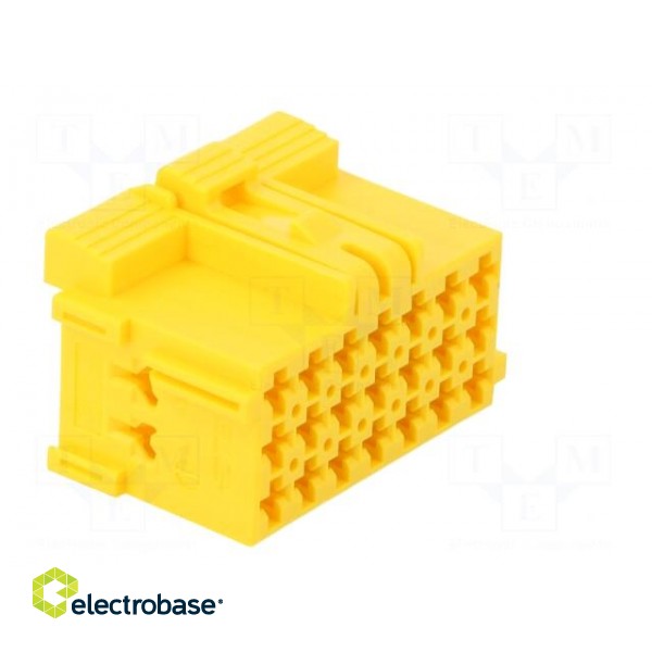 Connector: automotive | JPT | female | plug | for cable | PIN: 21 | yellow image 8