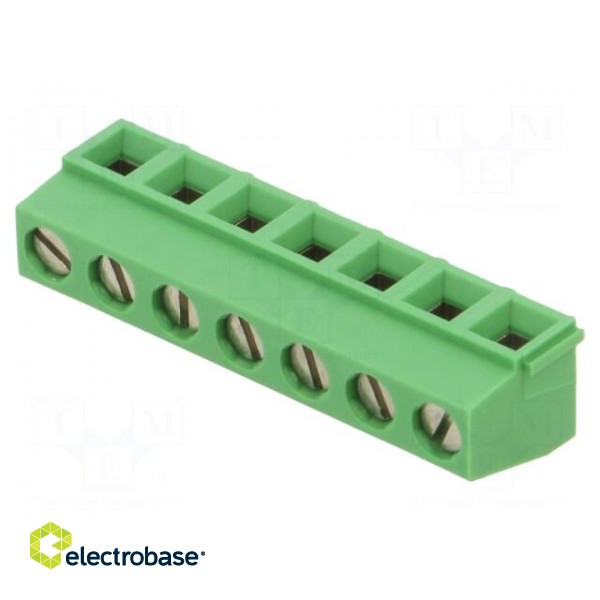 PCB terminal block | angled 90° | 5mm | ways: 7 | on PCBs | 0.03÷1.5mm2 image 1