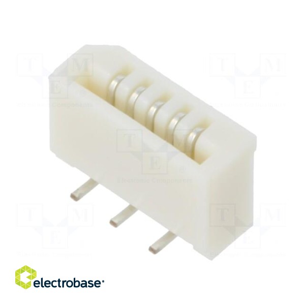 Connector: FFC/FPC | Easy-On | PIN: 5 | SMT | vertical | Plating: tinned