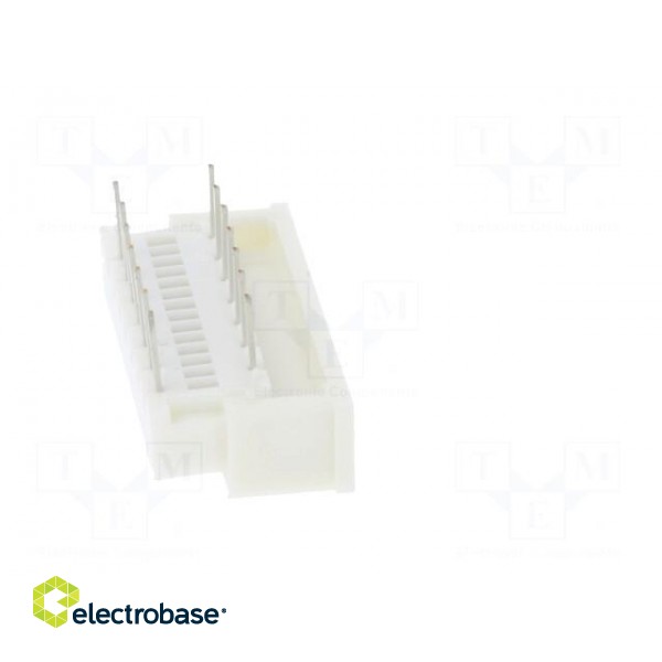 Connector: FFC/FPC | angled 90° | PIN: 14 | top contacts,ZIF | THT paveikslėlis 7