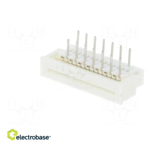Connector: FFC/FPC | angled 90° | PIN: 14 | top contacts,ZIF | THT image 2