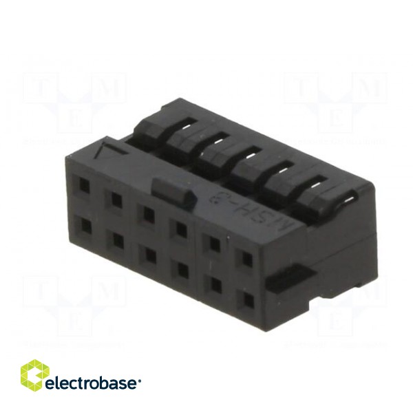 Plug | wire-wire/PCB | female | Milli-Grid | 2mm | PIN: 12 | w/o contacts фото 2