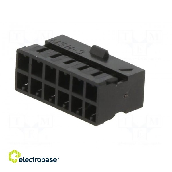 Plug | wire-wire/PCB | female | Milli-Grid | 2mm | PIN: 12 | w/o contacts image 6