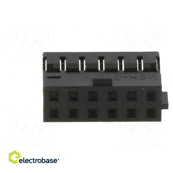 Plug | wire-wire/PCB | female | Milli-Grid | 2mm | PIN: 12 | w/o contacts image 9
