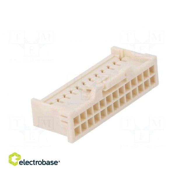 connector 2.0 W/B Dual Grid Rcpt Hsg 26Ckt Beige paveikslėlis 4