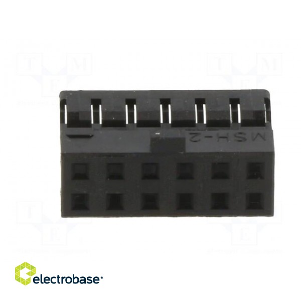 Plug | wire-wire/PCB | female | Milli-Grid | 2mm | PIN: 12 | for cable paveikslėlis 9