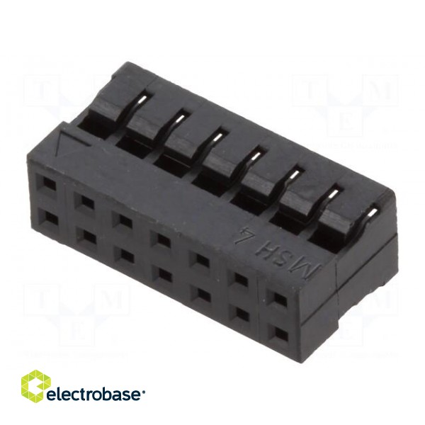 Plug | wire-wire/PCB | female | Milli-Grid | 2mm | PIN: 14 | w/o contacts image 1