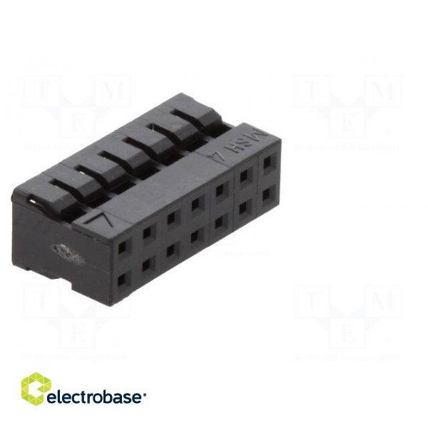 Plug | wire-wire/PCB | female | Milli-Grid | 2mm | PIN: 14 | w/o contacts image 8