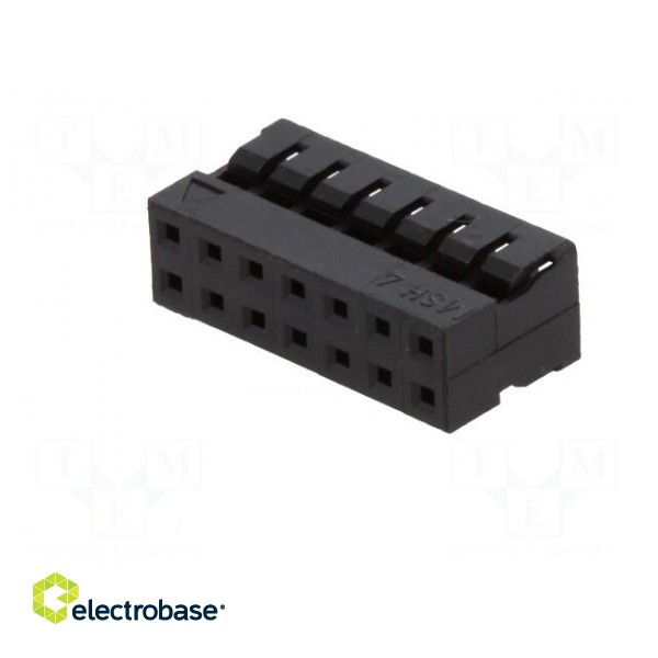 Plug | wire-wire/PCB | female | Milli-Grid | 2mm | PIN: 14 | w/o contacts image 2