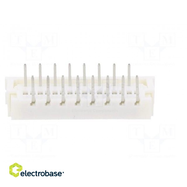 Connector: FFC/FPC | angled 90° | PIN: 16 | top contacts,ZIF | THT image 5