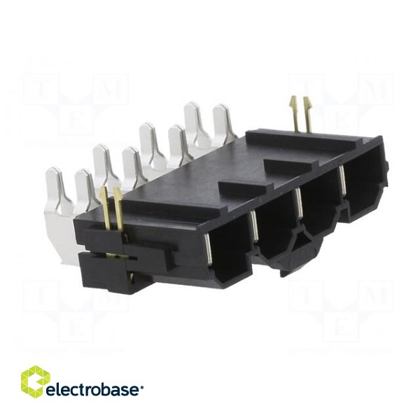 Socket | wire-board | male | Mini-Fit Sr | 10mm | PIN: 4 | 50A | THT | 600V paveikslėlis 8