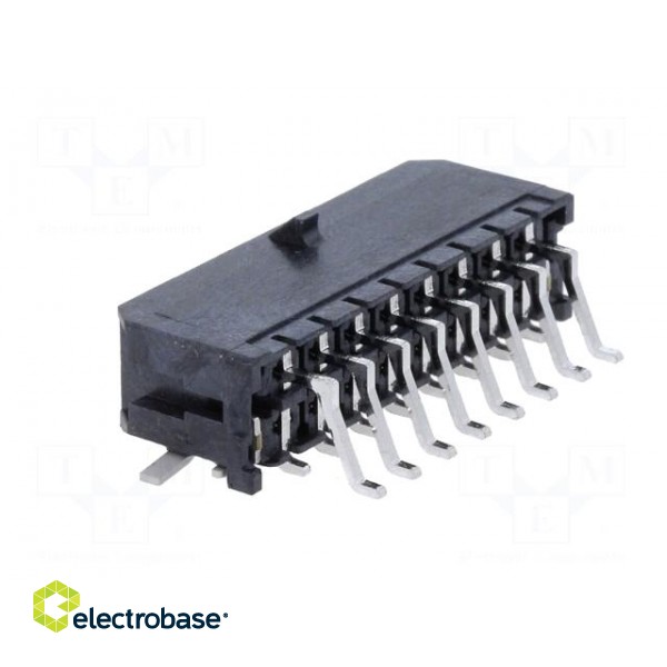 Socket | wire-board | male | Micro-Fit 3.0 | 3mm | PIN: 16 | Layout: 2x8 image 4